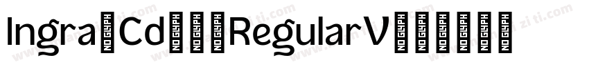 Ingra Cd 6 RegularV字体转换